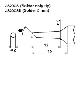 ปลายหัวแร้งซามูไร Cera cote samurai js20cs solder tip